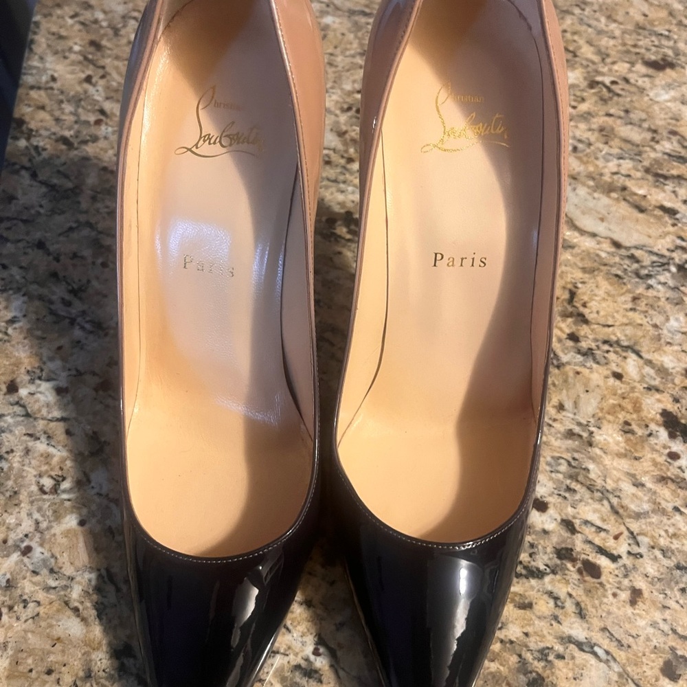 Christian Louboutin Black Patent Heels